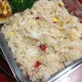 しましまもっぷ's cooksnap of when they made 胡麻香る〜♪小松菜の梅しらす炒飯♡.