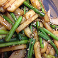 arku's cooksnap of when they made じゃがいもとにんにくの芽の炒め物.