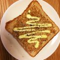 ochoa's cooksnap of when they made 納豆マヨトースト(タレなし).