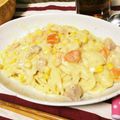 87korin's cooksnap of when they made シチューの残りで簡単クリームパスタ☆.