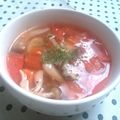 しばっち。's cooksnap of when they made トマトとホワイトぶなしめじのスープ.