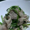 naooon's cooksnap of when they made 簡単☆せりの豚肉（バラ）炒め☆.