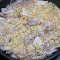 クックOYEHO4☆'s cooksnap of when they made 手間５分♡白菜のあつあつ卵とじ鍋.
