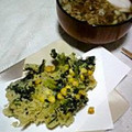 shiqibu's cooksnap of when they made とうもろこしと水菜のかき揚げ♪.