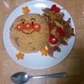 弱虫ケーキ's cooksnap of when they made 手抜きなのにカラフルで簡単なパラパラ炒飯.