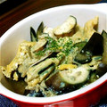 8as16's cooksnap of when they made 茄子とエノキの玉子とじ.