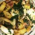 quniLOVE's cooksnap of when they made 鱈と新じゃがベーコンの香ばし醤油炒め.