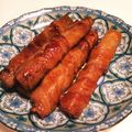 きのこうまい's cooksnap of when they made 豚バラのごぼう＆ネギ巻き.