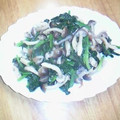 シェリもも母ちゃん's cooksnap of when they made しめじとほうれん草の梅あえ.