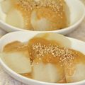 ぷのぷの's cooksnap of when they made 蕪の煮物❀白胡麻ソースがけ.