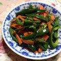 あざらしの赤ちゃん's cooksnap of when they made 簡単付け合せ★ピーマンと人参のソース炒め.