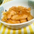 memgeg's cooksnap of when they made ●朝食に！魚ニソと玉葱の中農ソース炒め●.