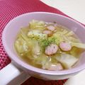赤い電話's cooksnap of when they made ザックリきゃべつのコンソメスープ.