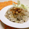 赤い電話's cooksnap of when they made 黒コショウたっぷりアンチョビバターライス.