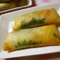 まじゅじゅ's cooksnap of when they made 大葉とエビチーズ春巻き.