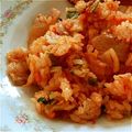 meiema's cooksnap of when they made 【給食の味】大人気☆キムチチャーハン.