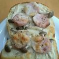 ぷぞしあ's cooksnap of when they made ΩしめじΩ+めんつゆでトースト.