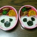 ななもものはは's cooksnap of when they made 簡単♪詰めご飯でミニーちゃん〈キャラ弁〉.