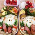 ヒロコデラックス's cooksnap of when they made キャラ弁☆簡単♪お正月ひつじ弁当.