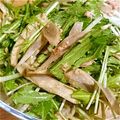 桃さる's cooksnap of when they made ゴボウと水菜のシャキシャキサラダ♪.