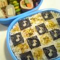 はちみつ花子's cooksnap of when they made １００均パンチで♪のり弁当.