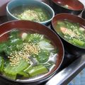 ちばたま's cooksnap of when they made ゴマが香るチンゲン菜のスープ.