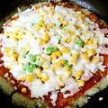 sinopon♪'s cooksnap of when they made 残りご飯で！簡単おいしいヘルシーピザ♪.