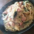 かなおいちご's cooksnap of when they made 牛乳で作るクリームパスタ.