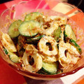 Tomolia's cooksnap of when they made きゅうりと竹輪の簡単和風マヨサラダ♡.