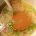 くぅちゃんかーちゃん's cooksnap of when they made 超簡単♡白菜とウインナーの中華スープ.