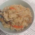 クロード８１'s cooksnap of when they made 圧力鍋で作る鶏皮炊き込みご飯.