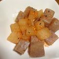 堕天使M's cooksnap of when they made うまうま〜大根とこんにゃくのピリ辛^_^.