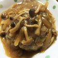 kurosuke29's cooksnap of when they made てりやき ハンバーグ‼ ネギしめじソース.