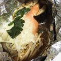 mezuchin's cooksnap of when they made ☆鮭チーズきのこのホイル焼き☆.