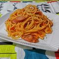 kururin18's cooksnap of when they made ガッツリナポリタン.