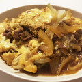 chihiro_03's cooksnap of when they made 簡単！　牛肉と白菜の卵とじ.
