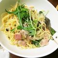 てしまま's cooksnap of when they made ほうれん草とベーコンのスパゲティ.