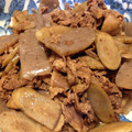 POCOxxx's cooksnap of when they made 牛肉とゴボウと蒟蒻の煮物。.
