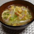 ゆうかりコアラ's cooksnap of when they made 白菜とベーコンの卵スープ.