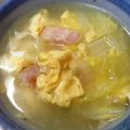 ゆきのんた's cooksnap of when they made 白菜とベーコンの卵スープ.