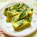 あーもこ's cooksnap of when they made リメイク✩ほうれん草胡麻和えde厚焼き卵.