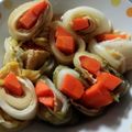 クック3OTS59☆'s cooksnap of when they made 人参＆油揚げのロール白菜☆.