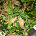 夏みっふぃー's cooksnap of when they made 春菊と牛肉の和風炒め.