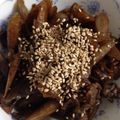 にゃんこりんご's cooksnap of when they made ご飯がすすむ☆牛肉ゴボウの甘醤油煮込み.