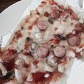 ponta２歳's cooksnap of when they made 簡単アレンジ！餅ピザ☆.