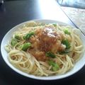 みんみんみ's cooksnap of when they made なめたけと大根おろしのパスタ☆.