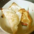 yukiizu's cooksnap of when they made ☆簡単☆シューマイの皮でおつまみパリポテ.