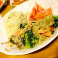 meeg2525's cooksnap of when they made 鮭の豆乳クリーム煮.