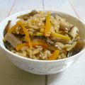 nasubeam's cooksnap of when they made ♪きのこと塩昆布の炊き込みゴハン♪.