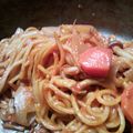 クックOSB55S☆'s cooksnap of when they made トマト鍋のしめはボーノ！パスタ.